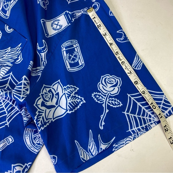 Dixxon Flannel Co The Blue Party Boy Party Shirt Button Up Size 4X - Picture 9 of 13